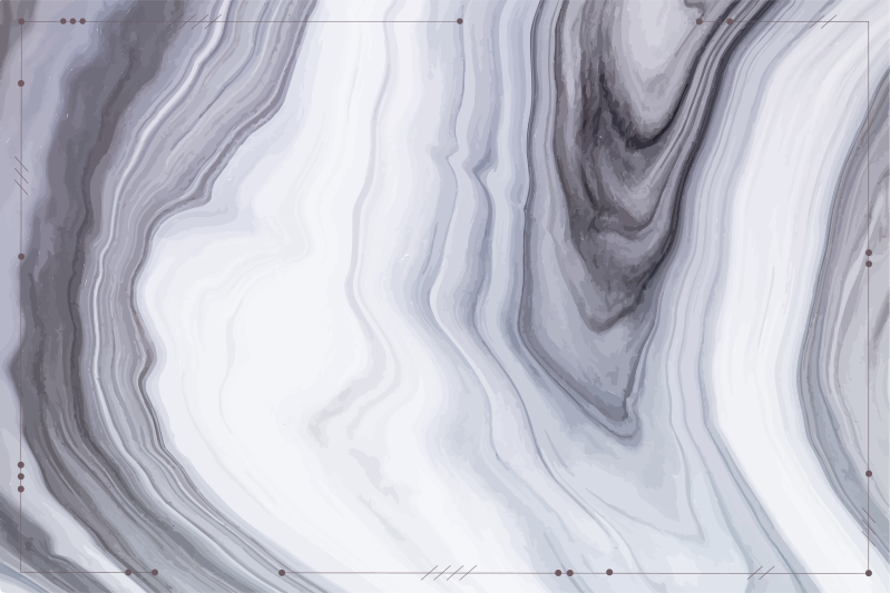 Manteles individuales modernos Efecto mármol blanco y negro - TenVinilo