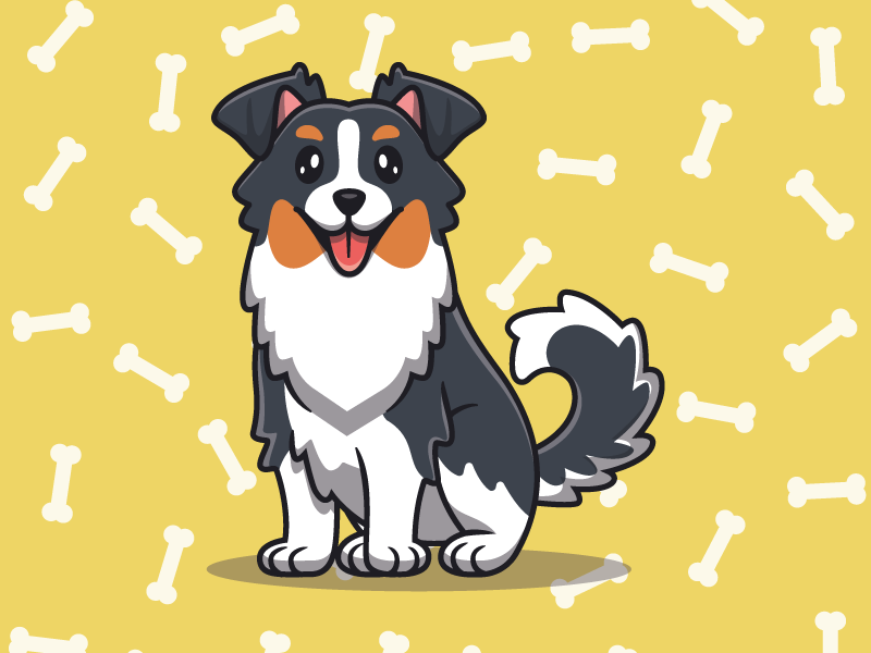 Mantel individual infantil personaje de perro lindo - TenVinilo