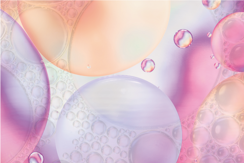 Mantel individual patrón superficie burbujeante colorida - TenVinilo