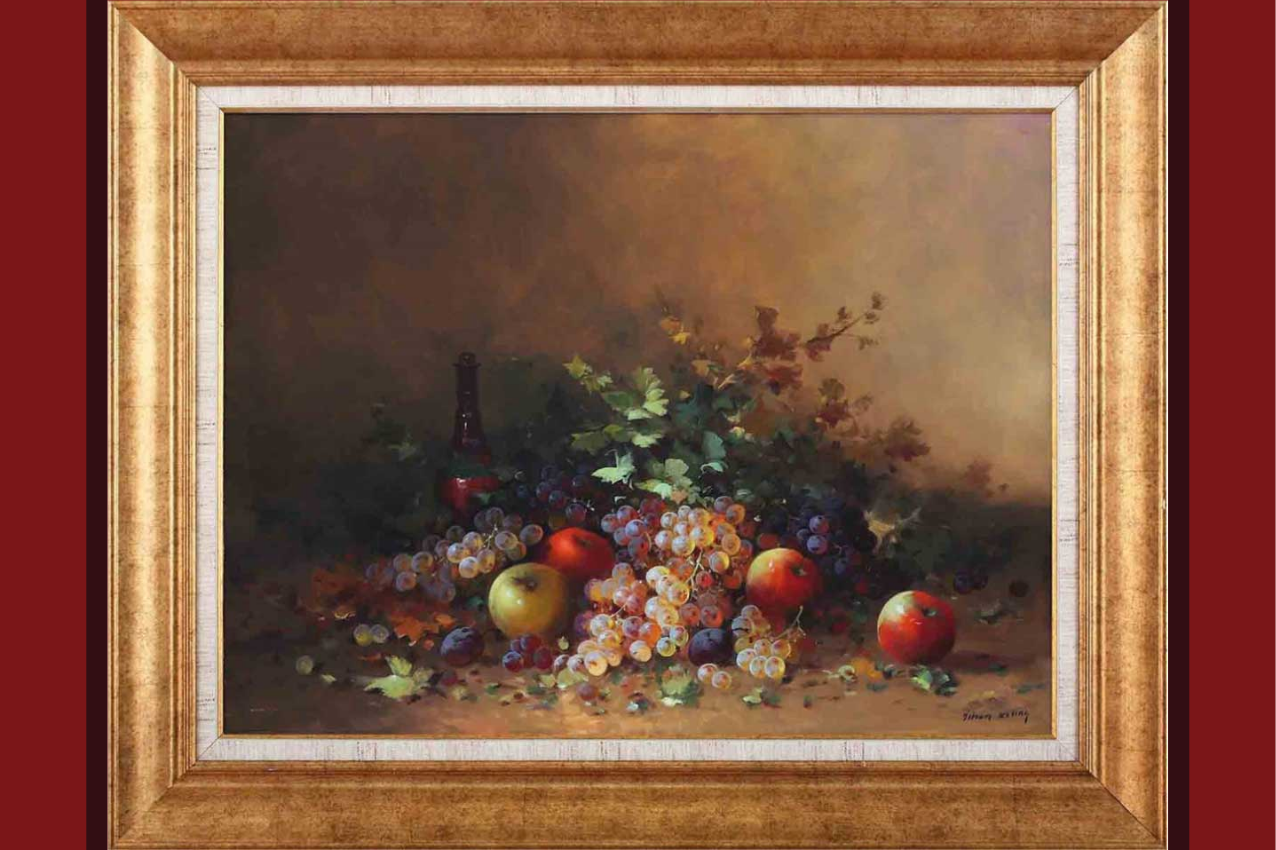 Mantel individual original arte de arreglo frutal - TenVinilo
