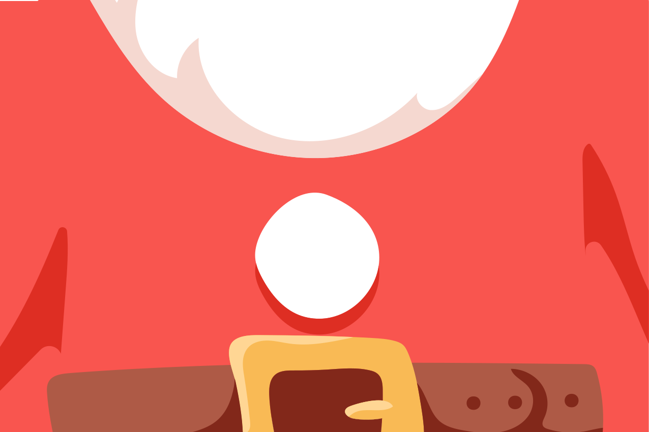 Mantel individual navideño camiseta de santa claus - TenVinilo