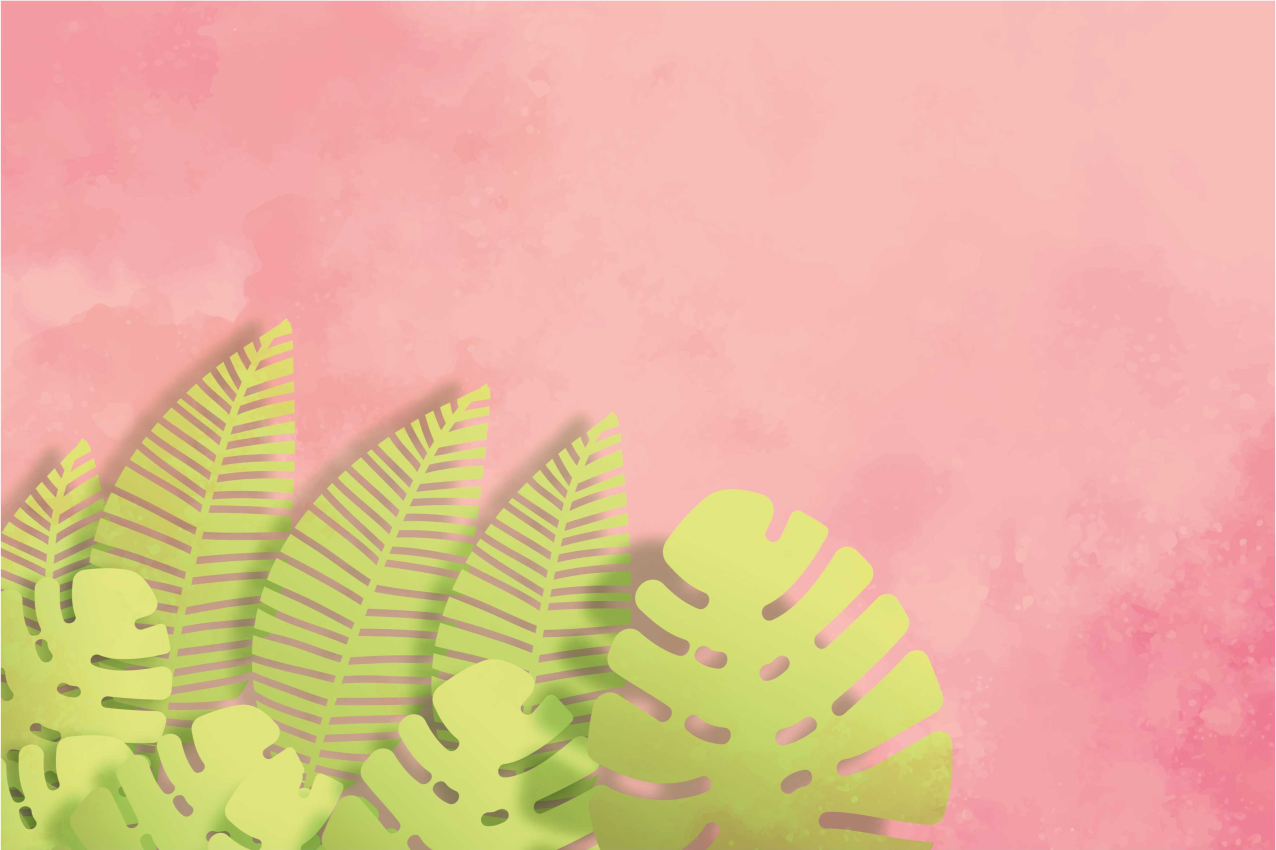 Mantel individual original arreglo de hojas botánicas - TenVinilo