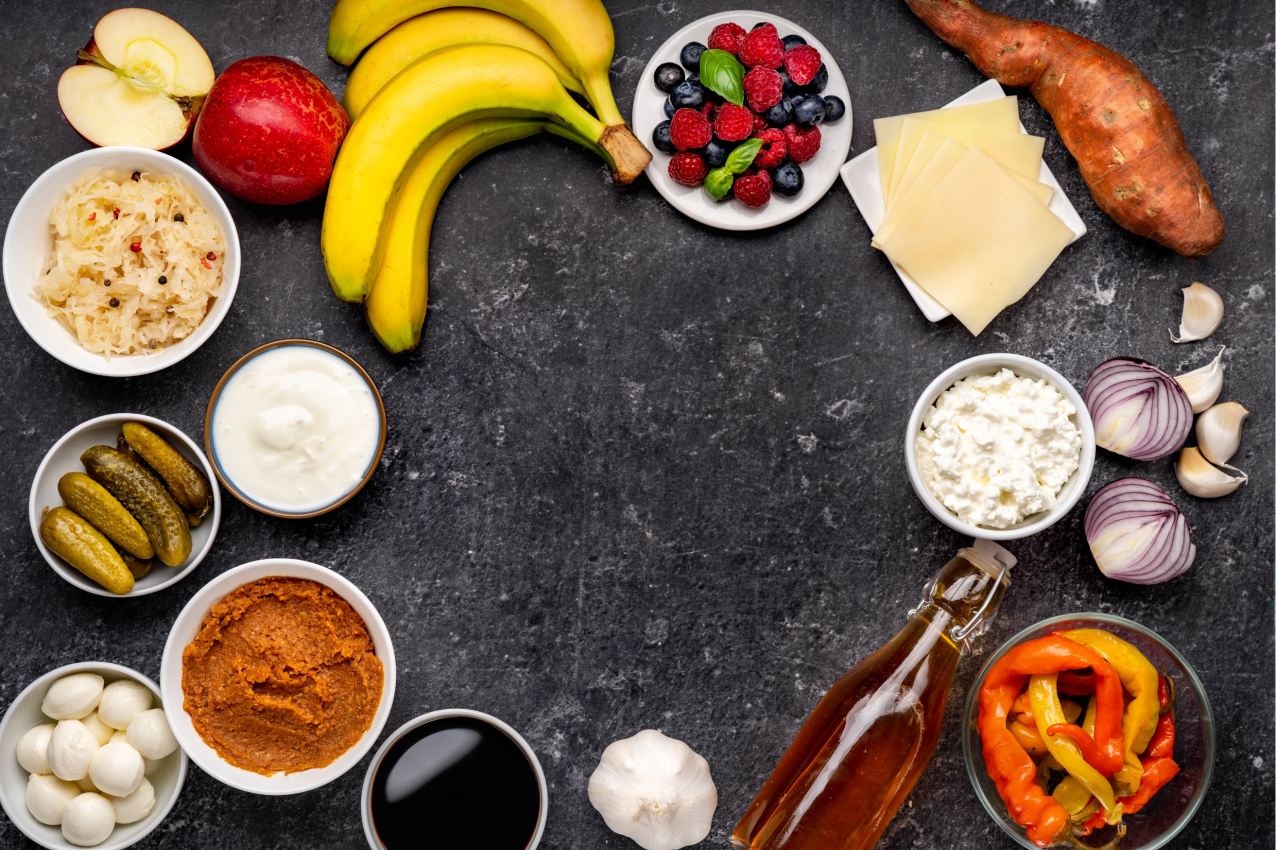 Mantel individual moderno ingredientes del tazón rojo - TenVinilo