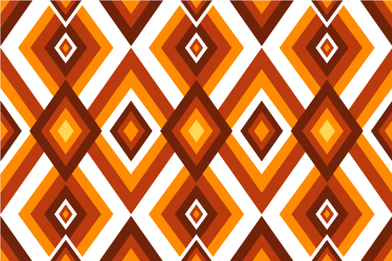 Mantel individual original Rombos artísticos de los 70 - TenVinilo