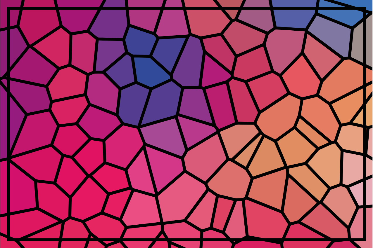 Mantel individual original Colores vibrantes geométricos - TenVinilo