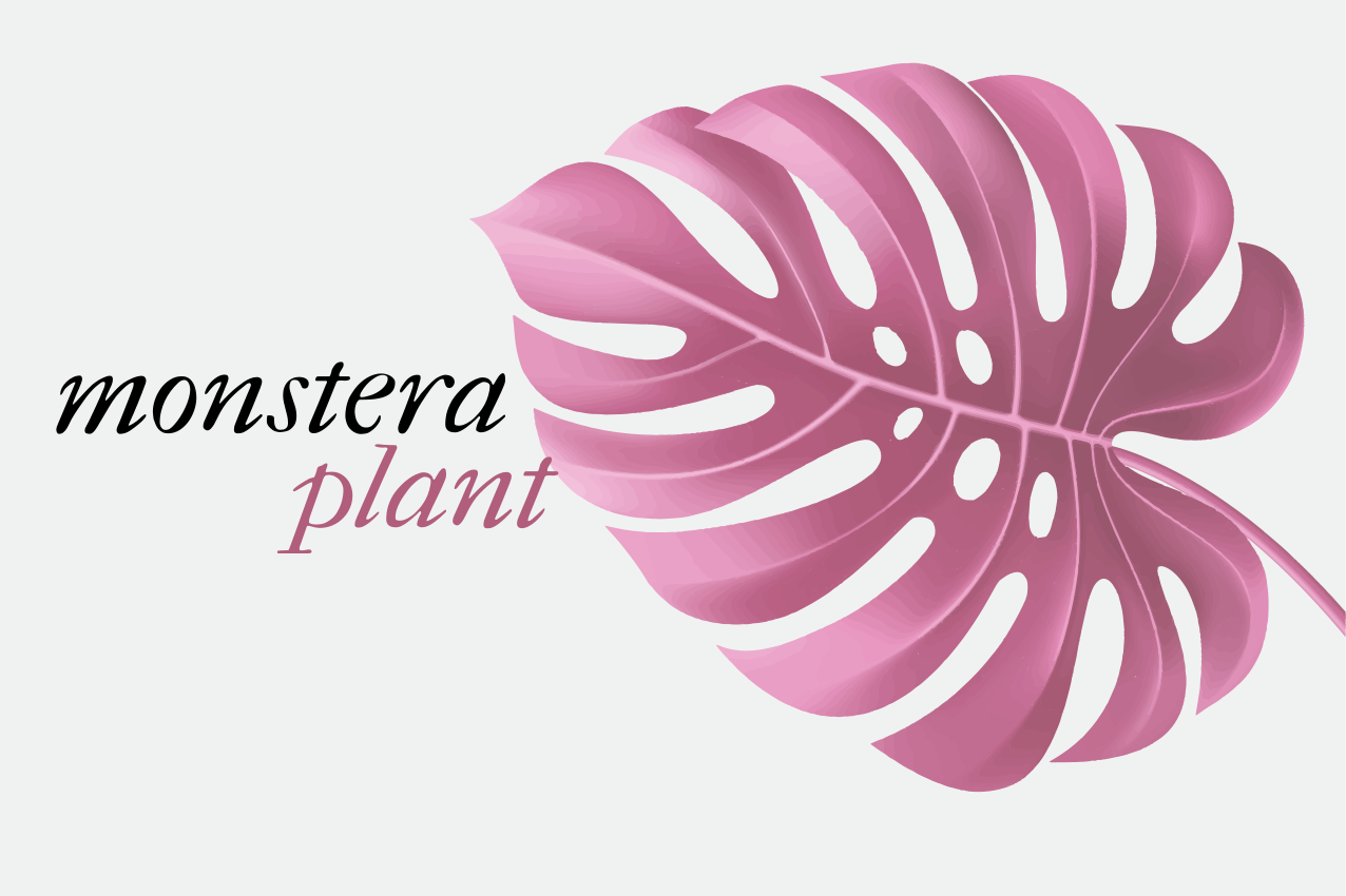 Mantel individual original motivo hoja de monstera - TenVinilo