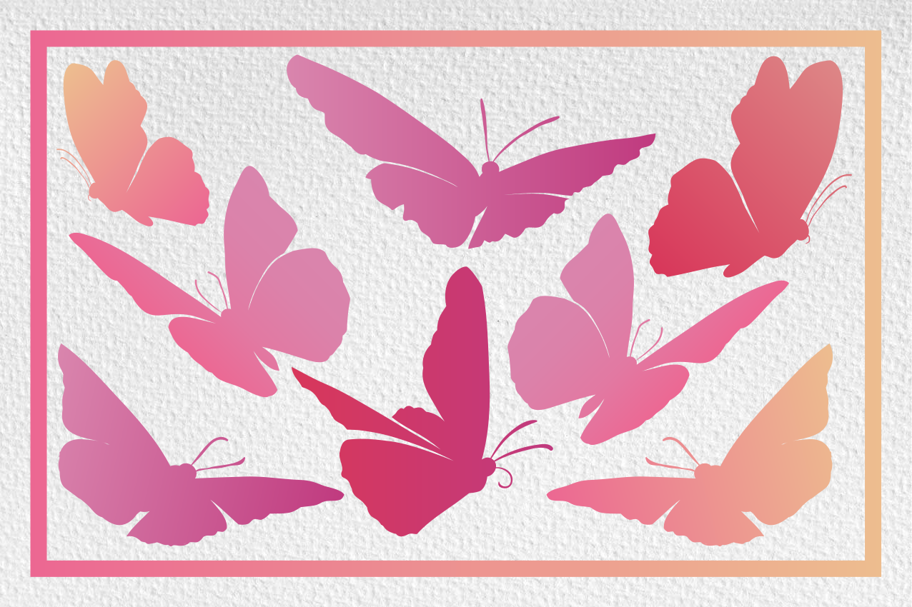 Mantel individual infantil emblema de mariposa vibrante - TenVinilo