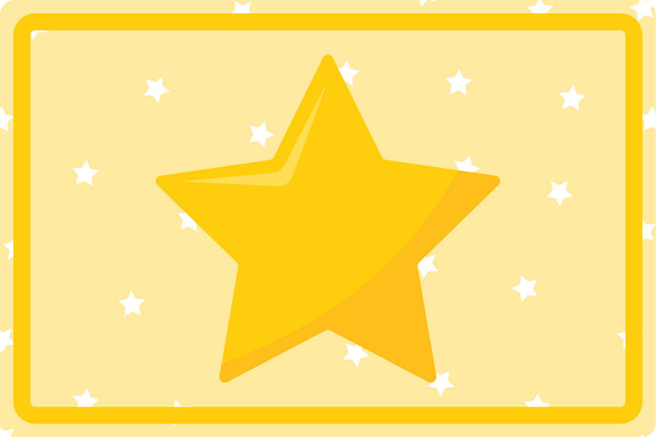 Mantel individual infantil forma de estrella colorida - TenVinilo