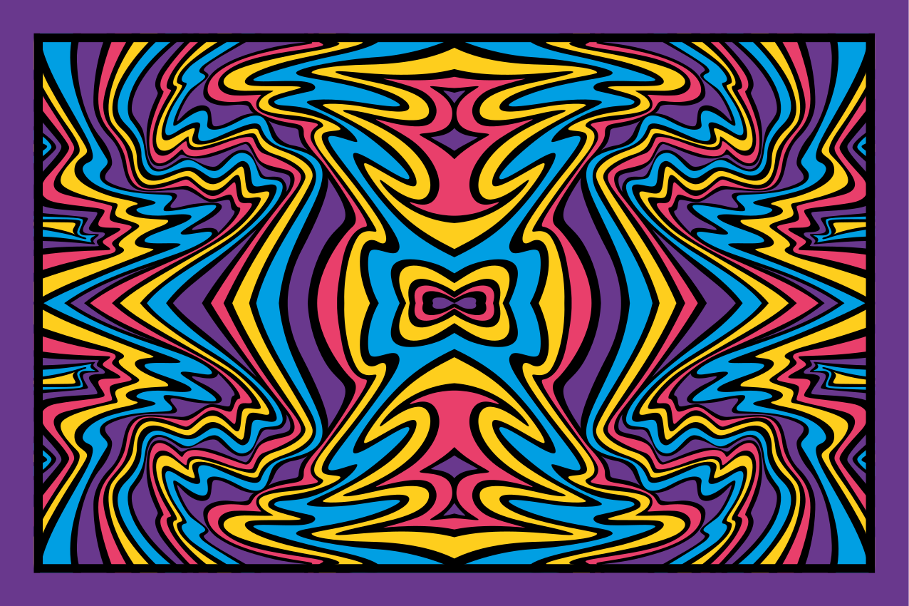 Mantel individual original remolinos abstractos coloridos - TenVinilo
