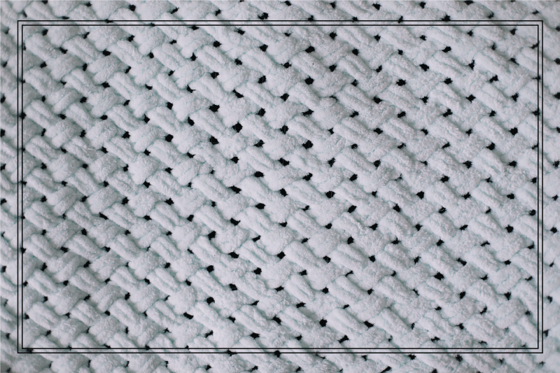 Mantel individual patrón superficie textil tejida - TenVinilo