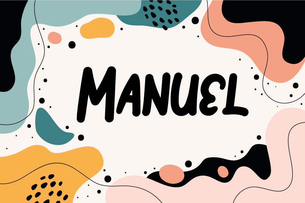 Mantel individual infantil formas abstractas vibrantes - TenVinilo