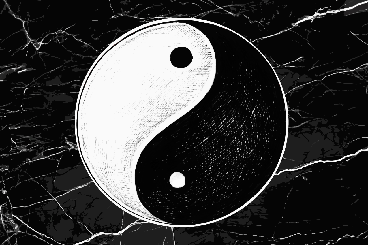 Mantel individual original Equilibrio original yin yang - TenVinilo