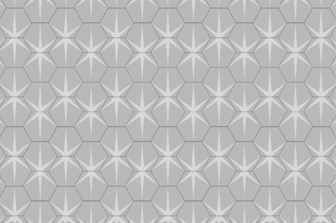 Mantel individual patrón estrella hexagonal - TenVinilo