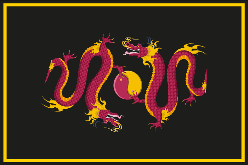 Mantel individual original con patrón de dragón - TenVinilo