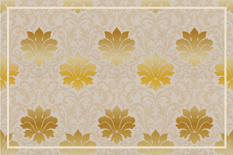 Mantel individual patrón fondo floral elegante - TenVinilo