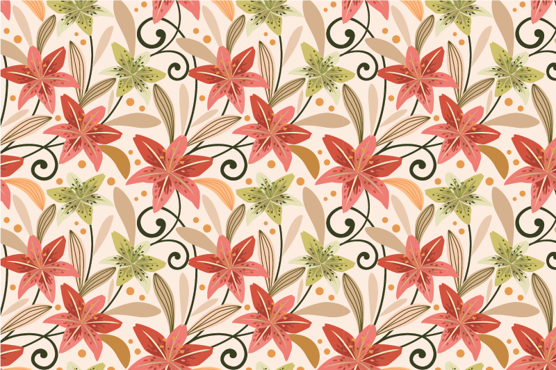 Mantel individual original elemento floral vibrante - TenVinilo