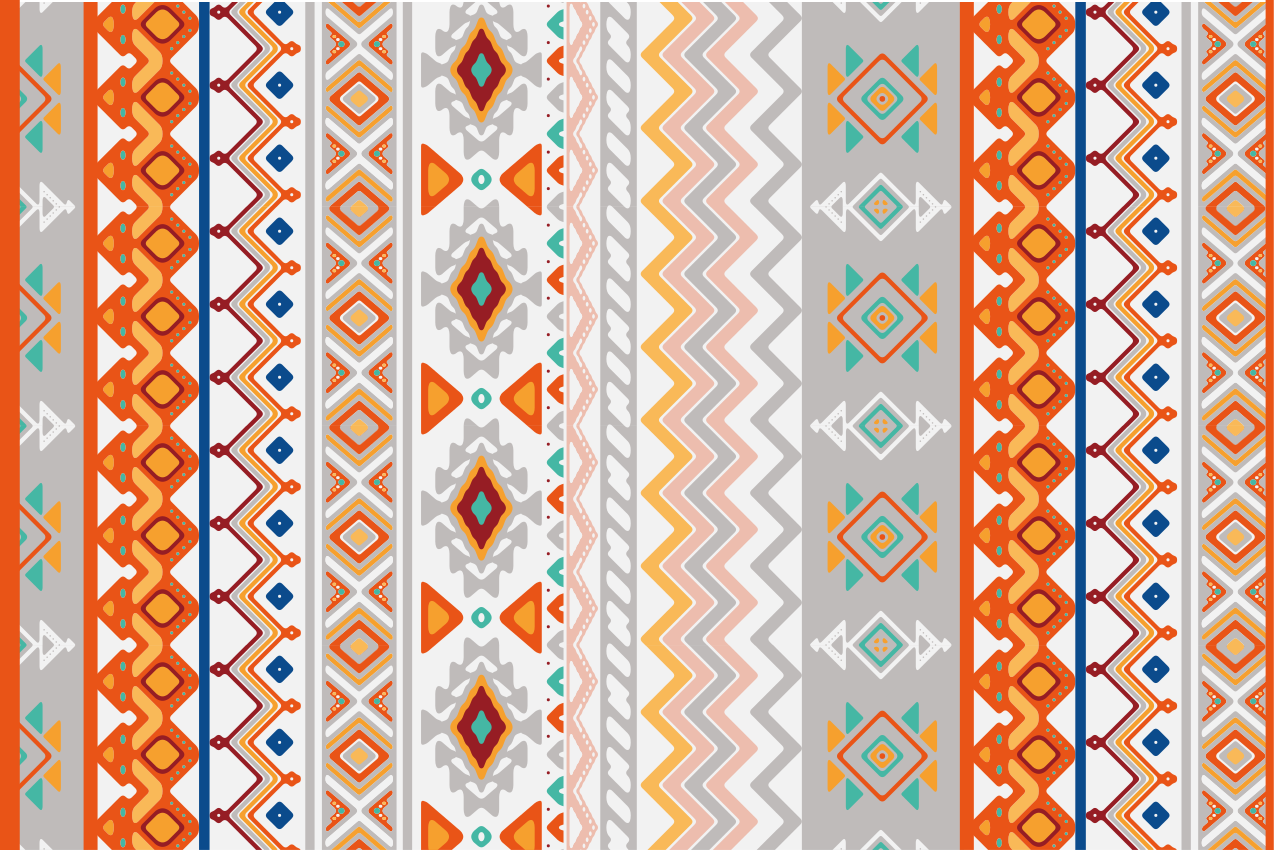 Mantel individual patrón Patrón de estilo bohemio - TenVinilo