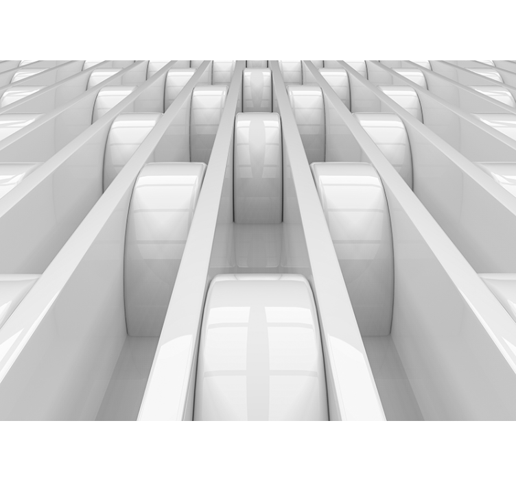 Fotomural 3D diseño de formas geométricas 3d - TenVinilo