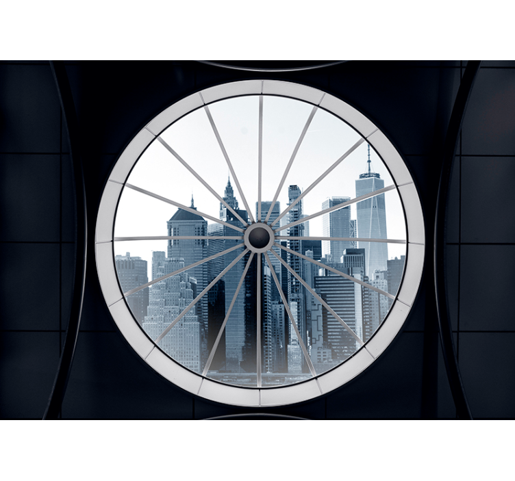 Fotomural 3D perspectivas urbanas - TenVinilo