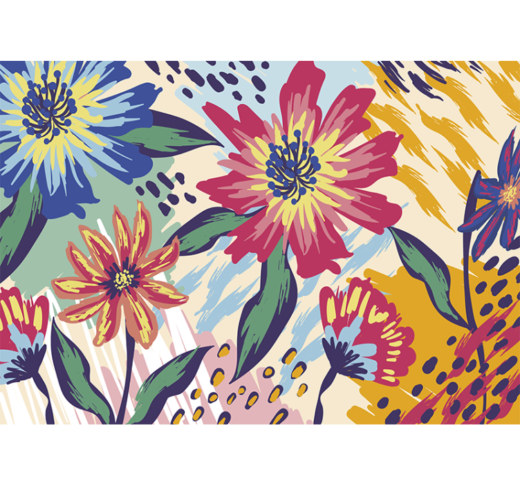 Fotomural pared Van gogh flores arte clásico - TenVinilo