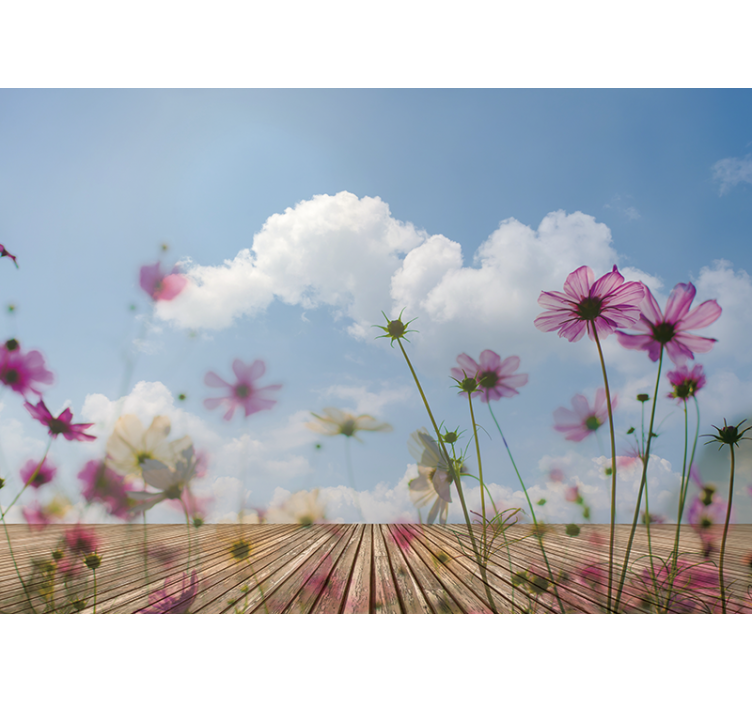 Fotomural moderno Camino con harina al cielo - TenVinilo