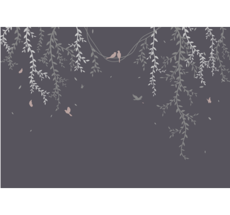 Fotomural naturaleza Flores colgantes blancas claras - TenVinilo