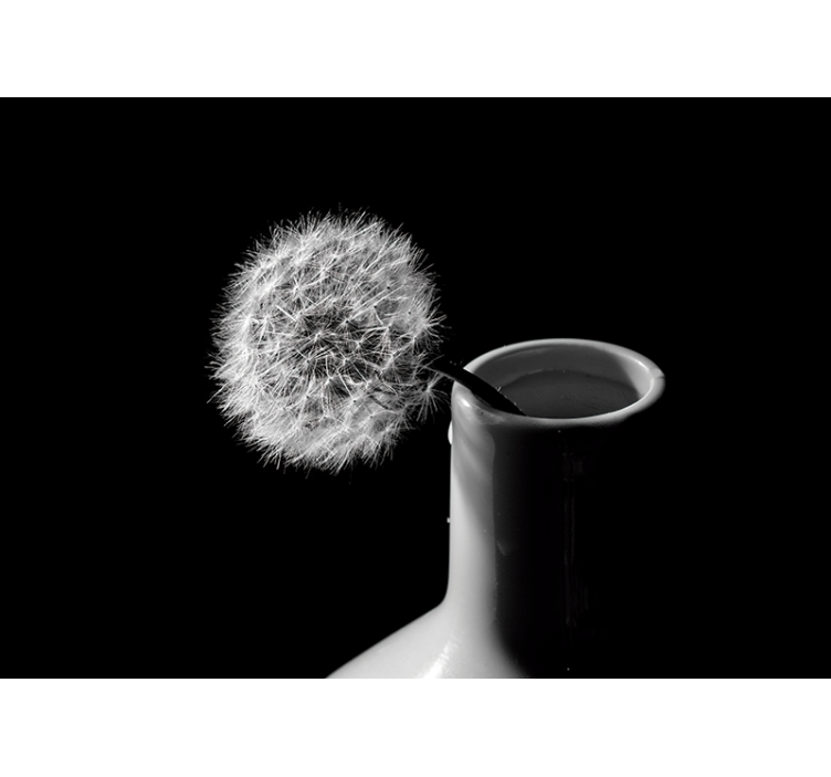 Fotomural diente de león Diente de león en maceta - TenVinilo