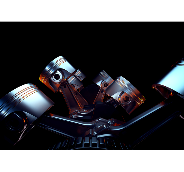 Fotomural de coche Motor de un - TenVinilo