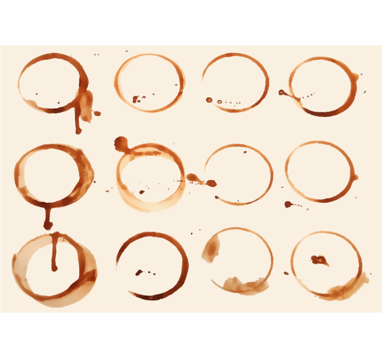 Fotomural moderno Cafe diferentes manchas - TenVinilo