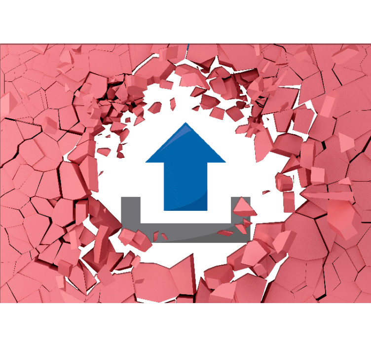 Fotomural 3d rompiendo paredes - TenVinilo