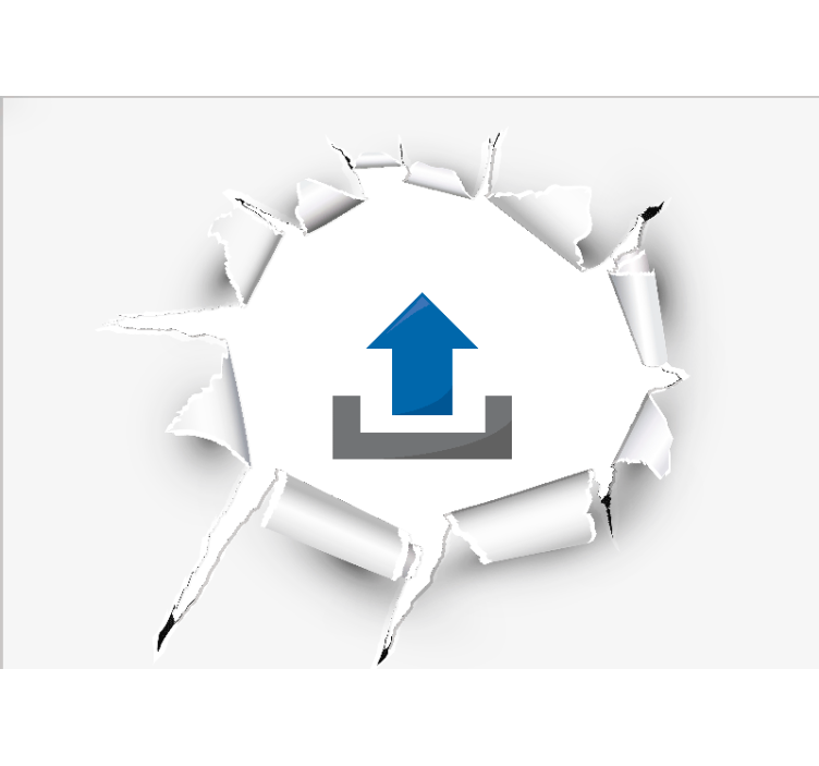 Fotomural personalizable Dibujos animados de pared rota con image - TenVinilo