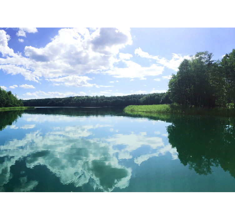Mural de lago reflexión serena - TenVinilo
