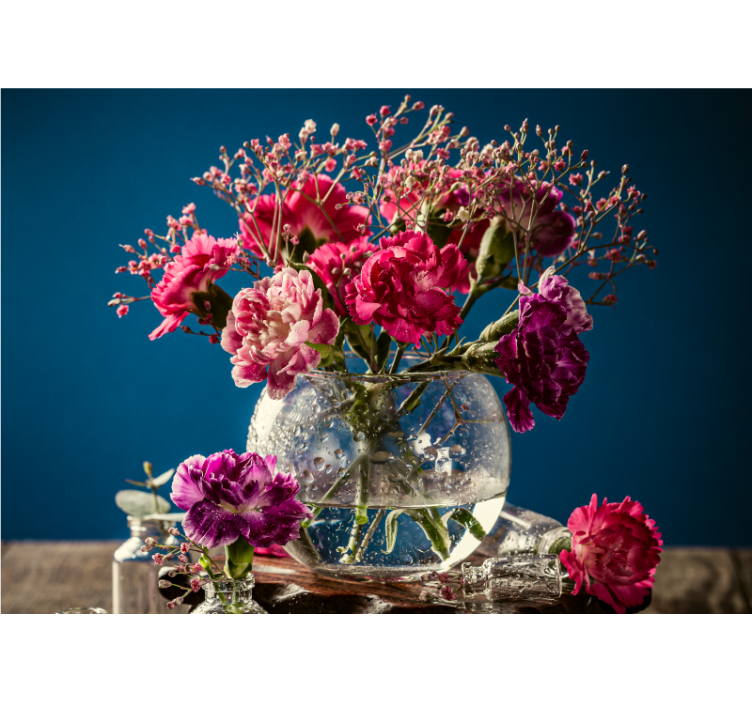 Mural de flores composición de flores vivas - TenVinilo