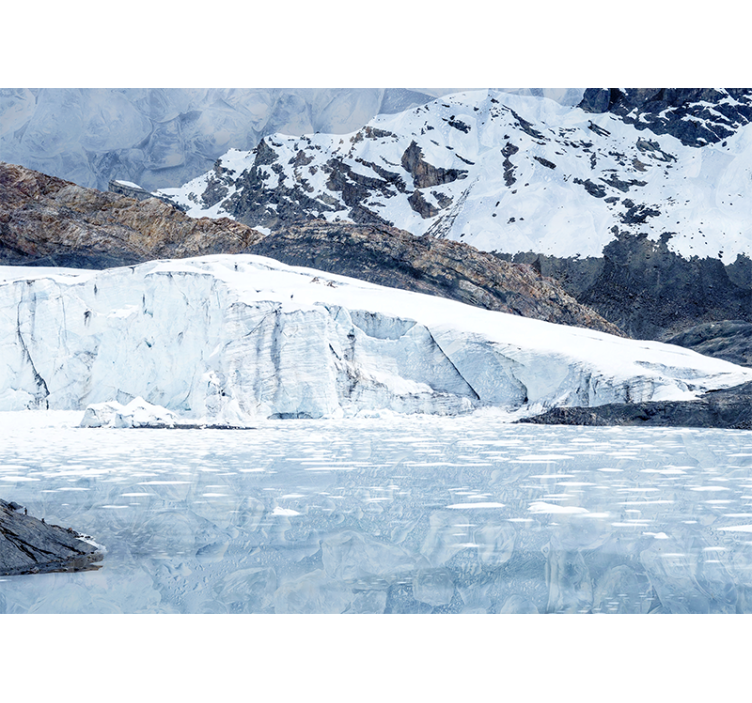 Mural de montañas cordillera de glaciares majestuosos - TenVinilo