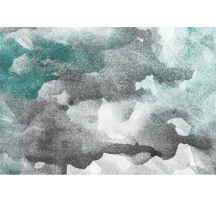 Mural abstracto olas grises texturizadas - TenVinilo