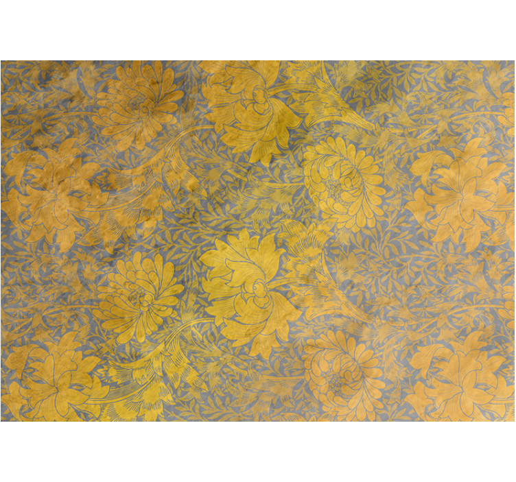 Mural de flores diseño de motivos florales - TenVinilo