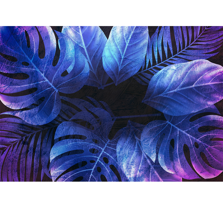 Mural de naturaleza ideas de hojas tropicales - TenVinilo