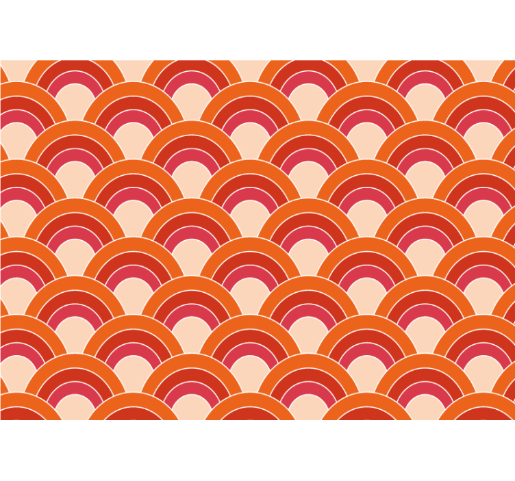 Mural de textura patrón circular en capas - TenVinilo