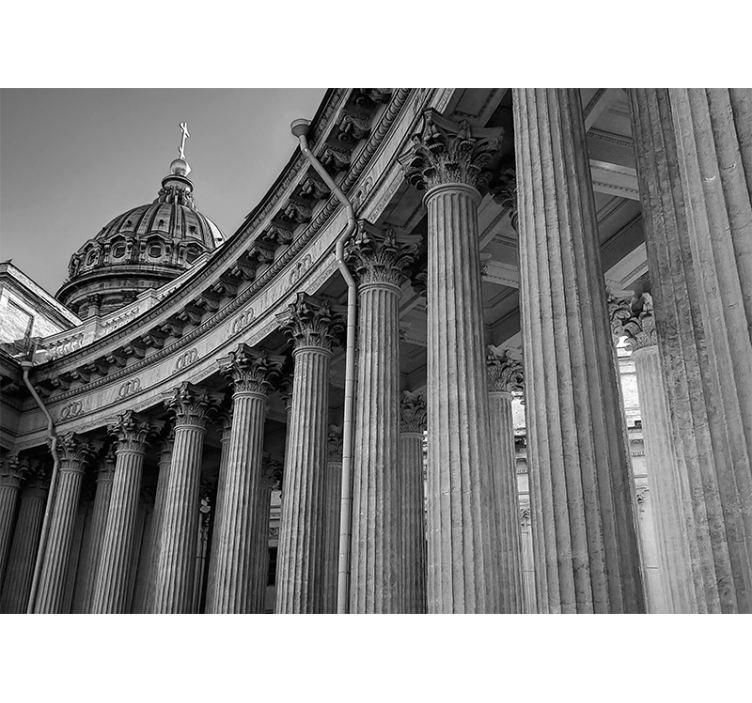 Mural ciudad elegancia arquitectónica - TenVinilo