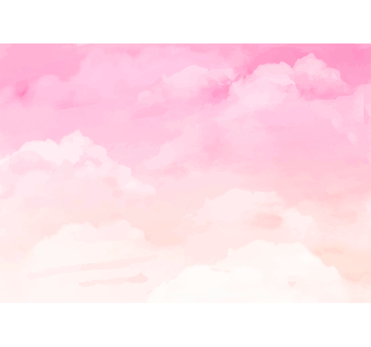 Fotomural juvenil Fondo de cielo rosa pastel - TenVinilo