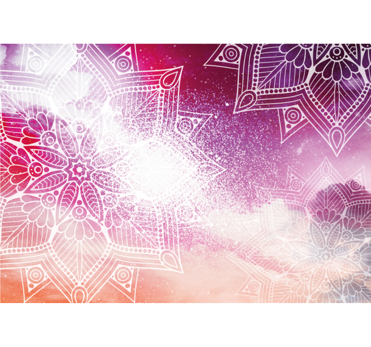 Mural de mandala motivos mandala elaborados - TenVinilo