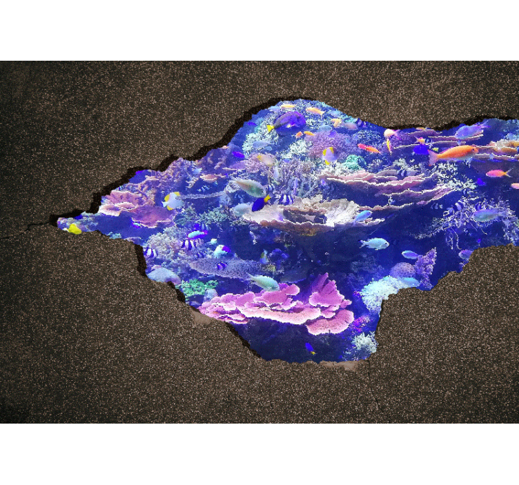 Fotomural animale Acuario de pared 3d - TenVinilo