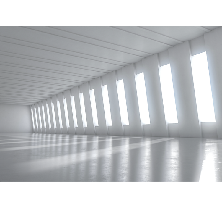 Fotomural 3d espacio minimalista brillante - TenVinilo