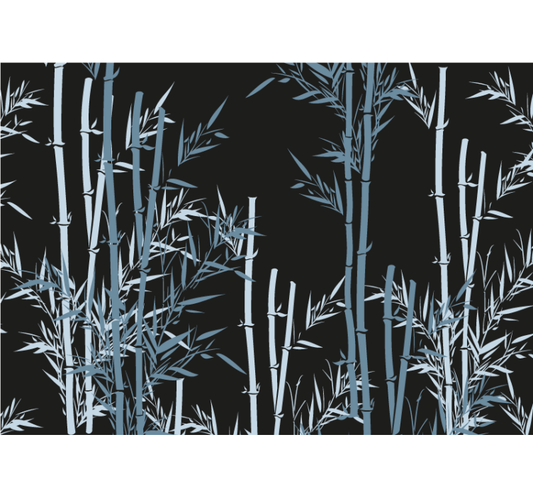 Mural de bambú diseño de bosque de bambú - TenVinilo