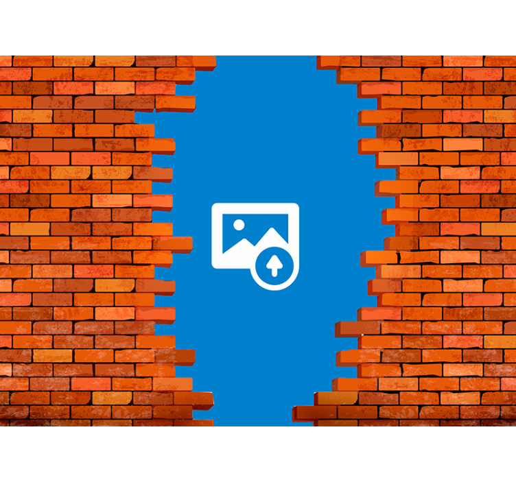 Fotomural ladrillo portal con foto propia - TenVinilo