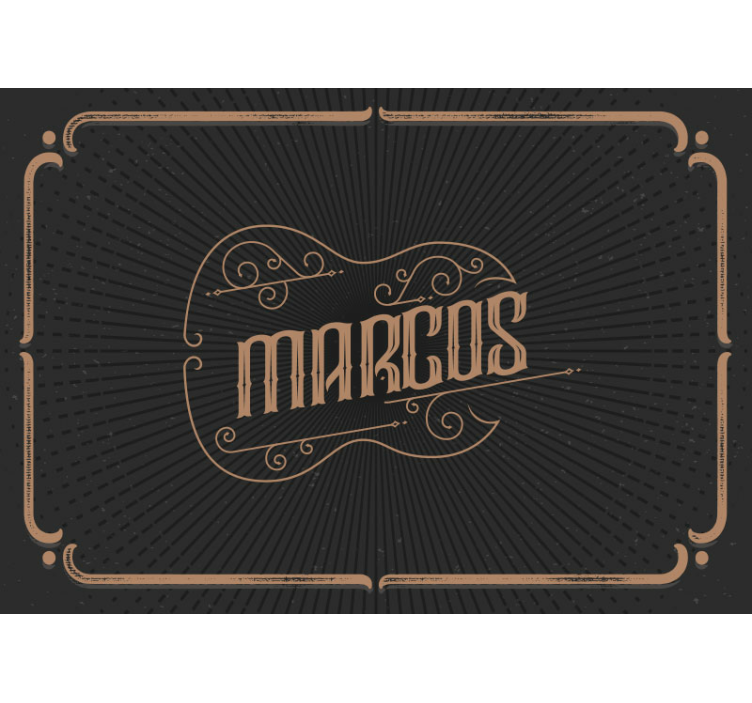 Mural juvenil diseño elegante personalizado - TenVinilo