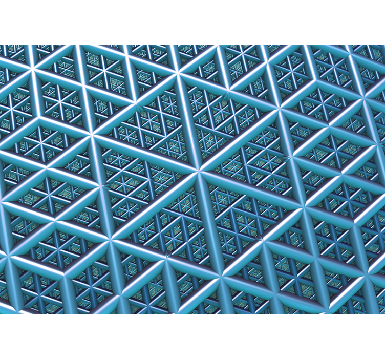 Mural abstracto estructura de patrón geométrico - TenVinilo