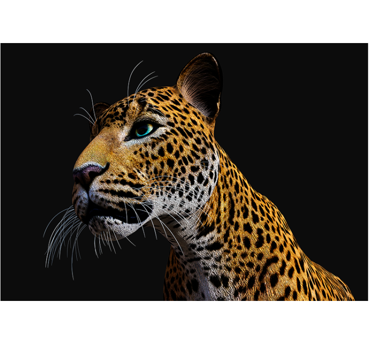 Fotomural 3D Leopardo feroz 3d - TenVinilo