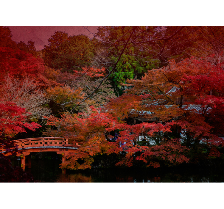 Mural de naturaleza serenidad de otoño - TenVinilo