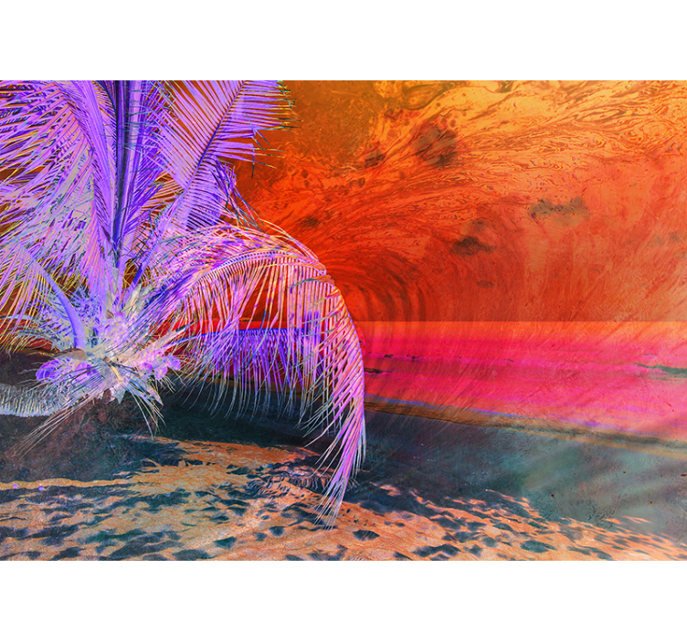 Fotomural naturaleza Costa del mar caribe - TenVinilo